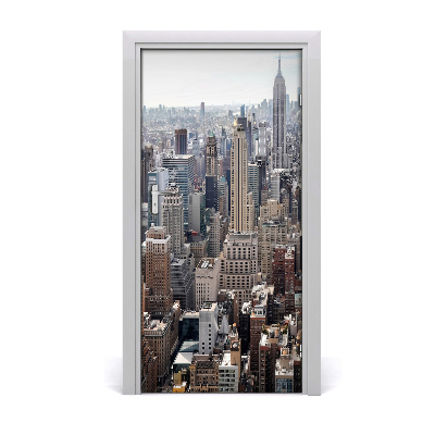 Pegatina para puerta Ciudad de nueva york