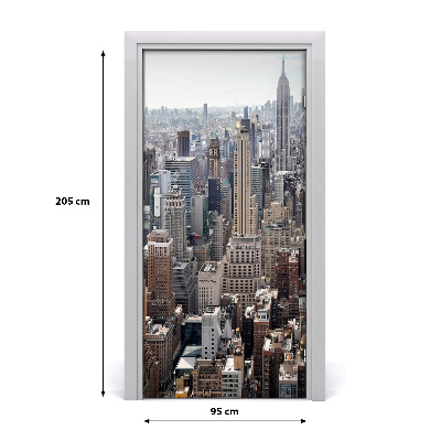 Pegatina para puerta Ciudad de nueva york