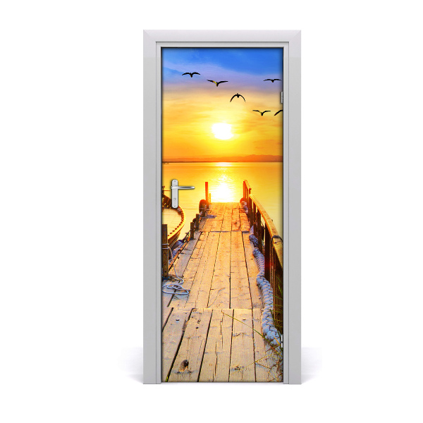 Vinilo para puerta Paisajes lago