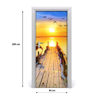 Vinilo para puerta Paisajes lago