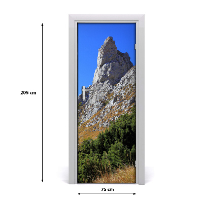 Vinilo para puerta Cima mały giewont monte tatras