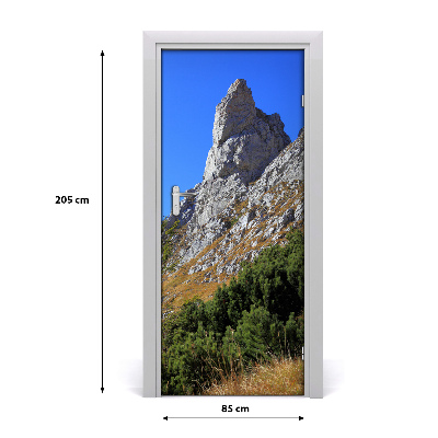 Vinilo para puerta Cima mały giewont monte tatras