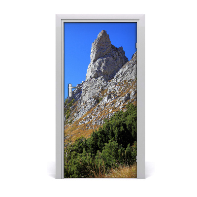 Vinilo para puerta Cima mały giewont monte tatras