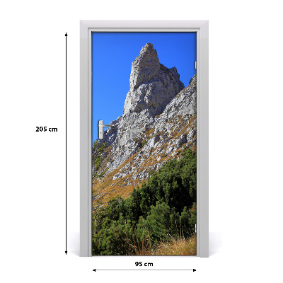 Vinilo para puerta Cima mały giewont monte tatras
