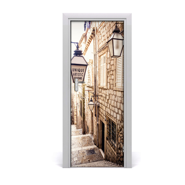 Pegatina para puerta Calle casco antiguo