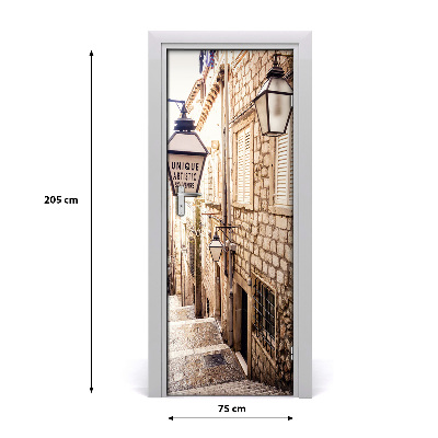 Pegatina para puerta Calle casco antiguo