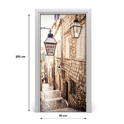 Pegatina para puerta Calle casco antiguo