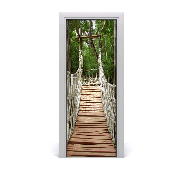 Pegatina para puerta Puente de cuerda