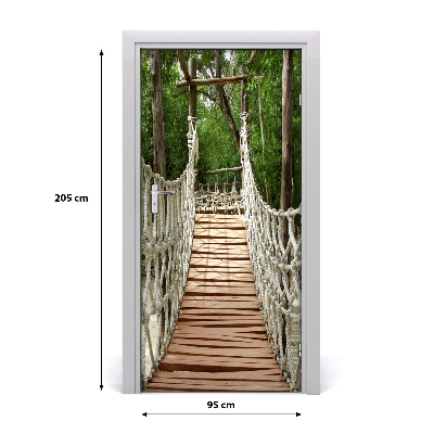Pegatina para puerta Puente de cuerda