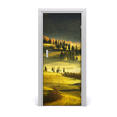 Pegatina para puerta Paisaje del campo