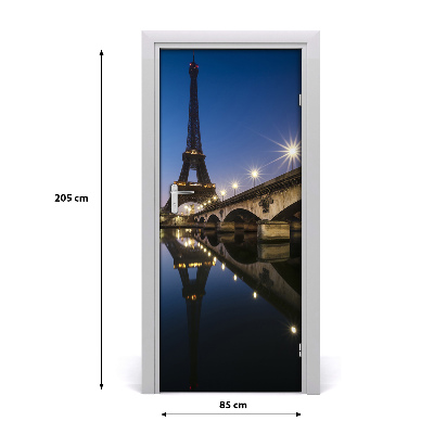 Pegatina para puerta Torre eiffel