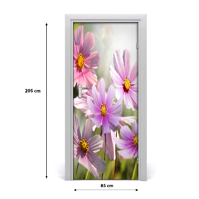 Vinilo para puerta Flores silvestres