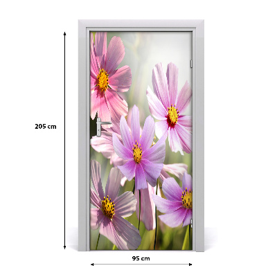 Vinilo para puerta Flores silvestres