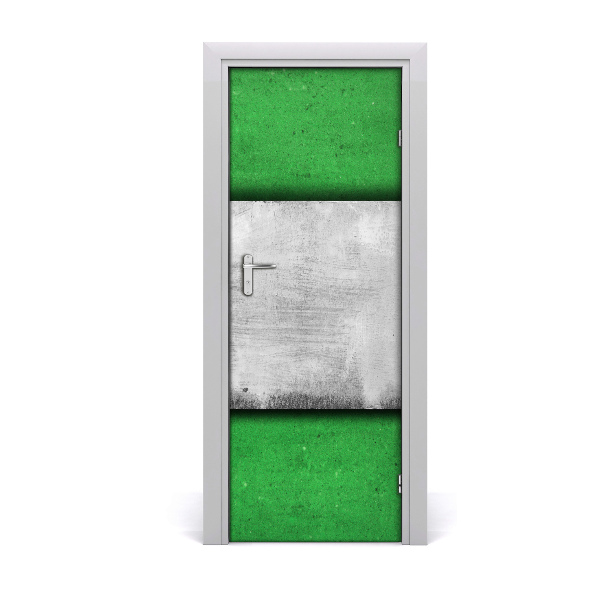 Vinilo para puerta Pared muralla verde