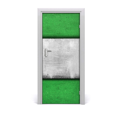 Vinilo para puerta Pared muralla verde