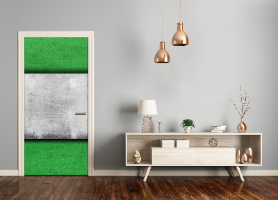 Vinilo para puerta Pared muralla verde