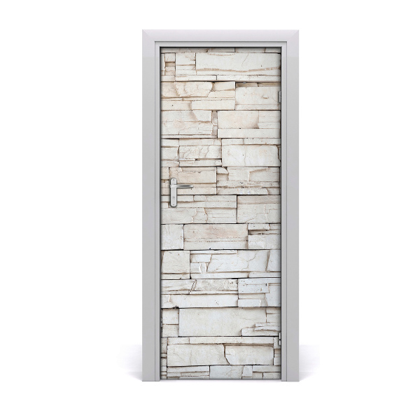 Vinilo para puerta Pared de piedra