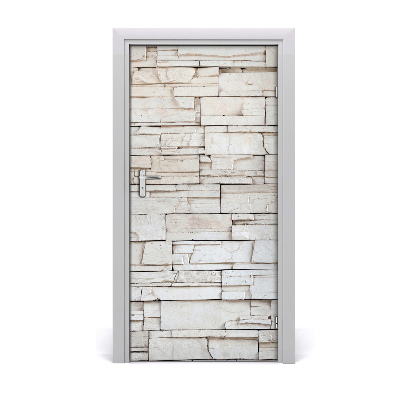 Vinilo para puerta Pared de piedra