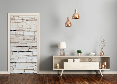 Vinilo para puerta Pared de piedra