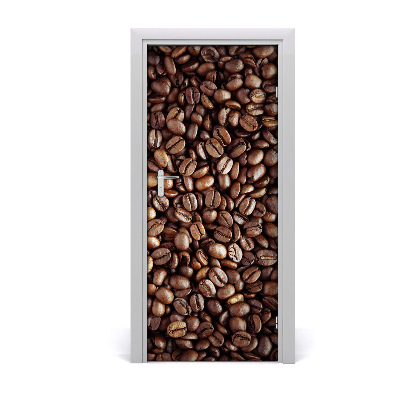 Vinilo para puerta Granos de café