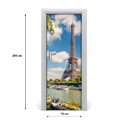 Pegatina para puerta Torre eiffel