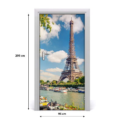 Pegatina para puerta Torre eiffel