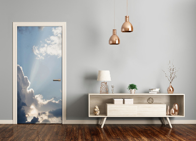 Vinilo para puerta Nubes en el cielo