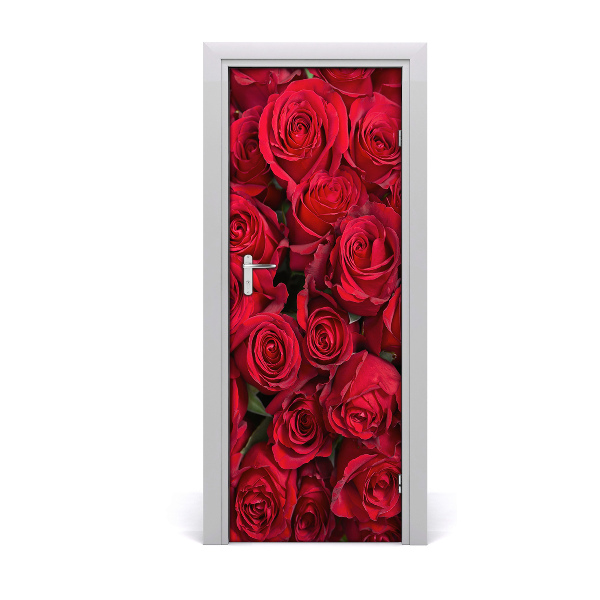 Vinilo para puerta Rosas rojas