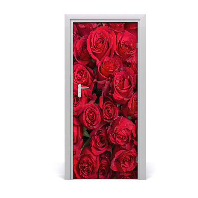 Vinilo para puerta Rosas rojas