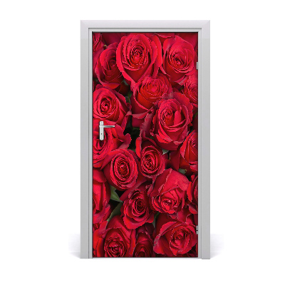 Vinilo para puerta Rosas rojas