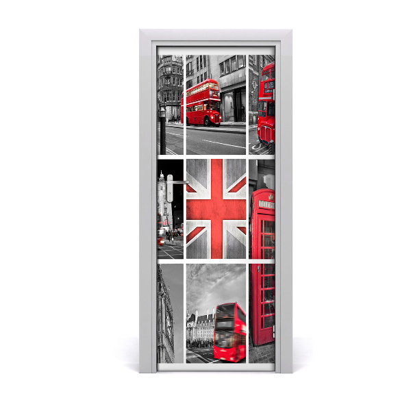 Pegatina para puerta Collage londres