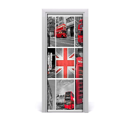 Pegatina para puerta Collage londres