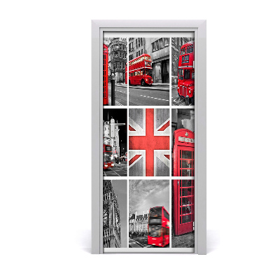 Pegatina para puerta Collage londres