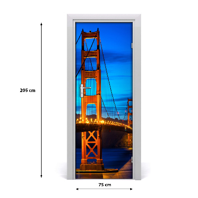 Pegatina para puerta Puente san francisco