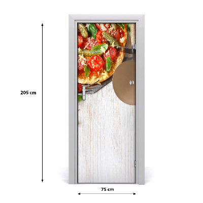 Vinilo para puerta Pizza