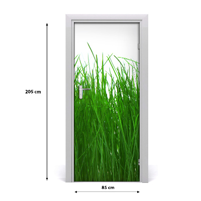 Vinilo para puerta Para la pared hierba