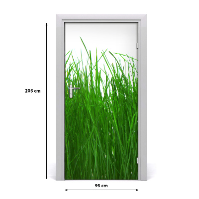 Vinilo para puerta Para la pared hierba