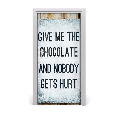 Vinilo para puerta Deis el chocolate