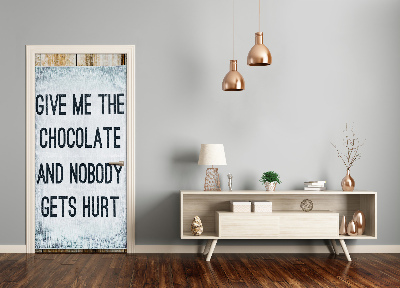 Vinilo para puerta Deis el chocolate