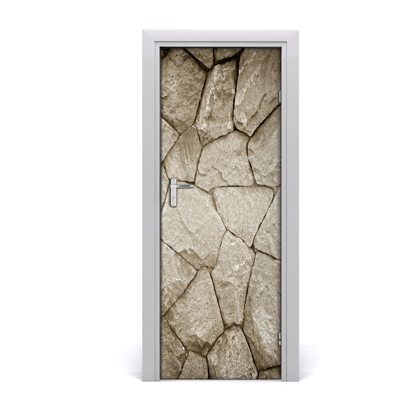 Vinilo para puerta Pared de piedra