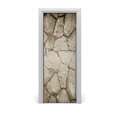 Vinilo para puerta Pared de piedra