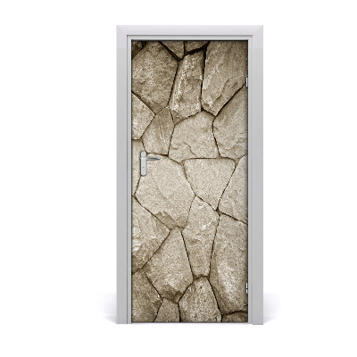 Vinilo para puerta Pared de piedra