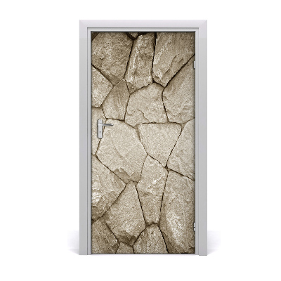 Vinilo para puerta Pared de piedra