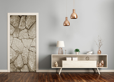 Vinilo para puerta Pared de piedra