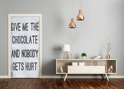 Vinilo para puerta Deis el chocolate