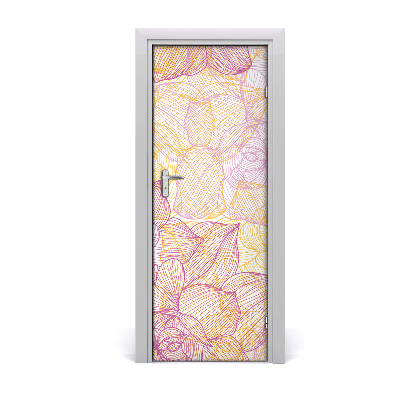 Pegatina para puerta Flores