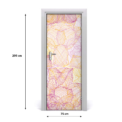 Pegatina para puerta Flores