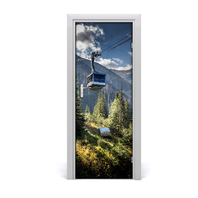 Vinilo para puerta Teleférico