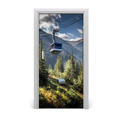 Vinilo para puerta Teleférico