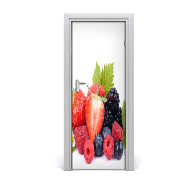 Vinilo para puerta Frutos del bosque